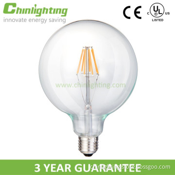 CE RoHS listed Warm White 360 Degree E27 G95 5W 7W Led Filament Bulb,energy saving led globle bulb